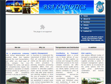 Tablet Screenshot of bsalogistics.com